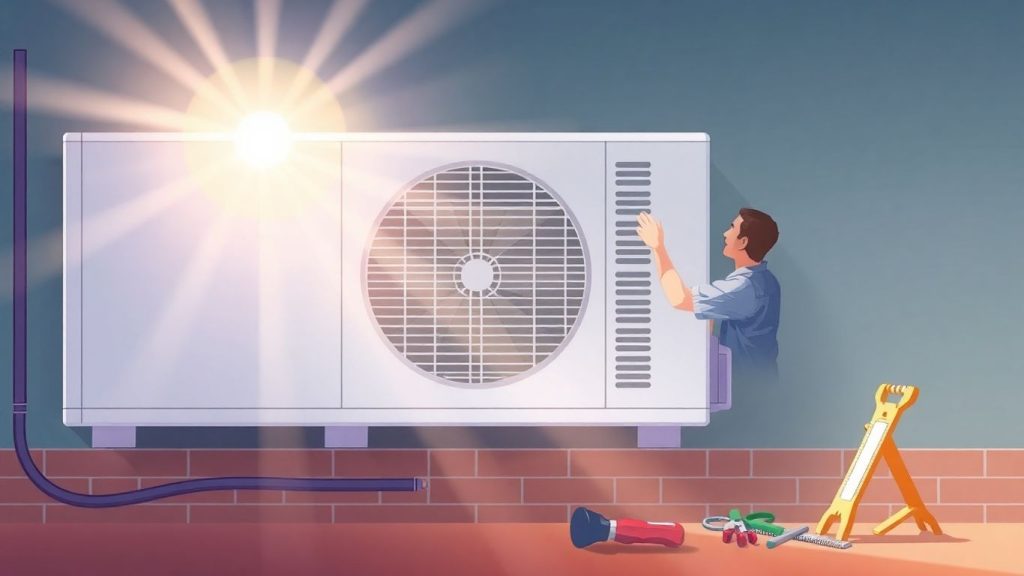 Klimaanlage wird gewartet, spart Geld und verlängert Lebensdauer.