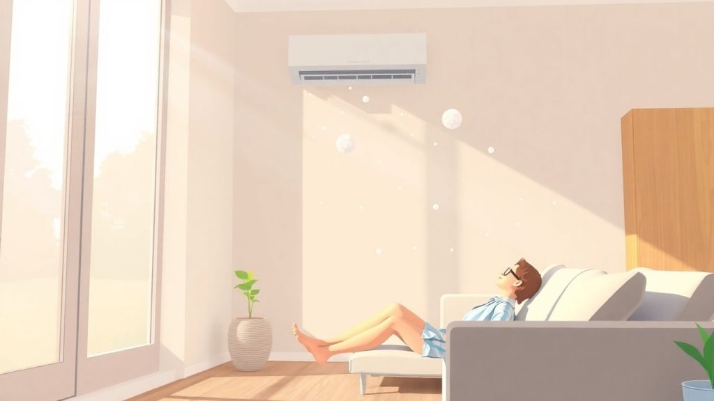 Klimaanlage in einem modernen Wohnzimmer