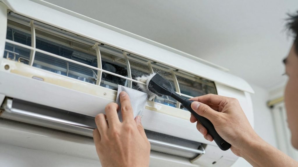 Wartung eines Klimageräts