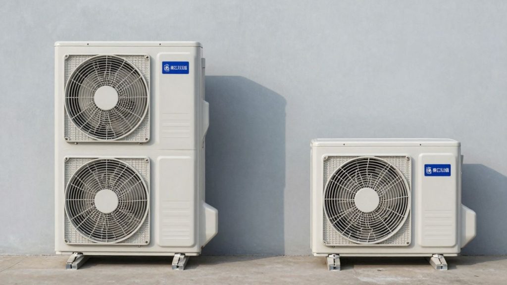 Split vs. Multi-Split Klimaanlagen: Innen- und Außengeräte im Vergleich.
